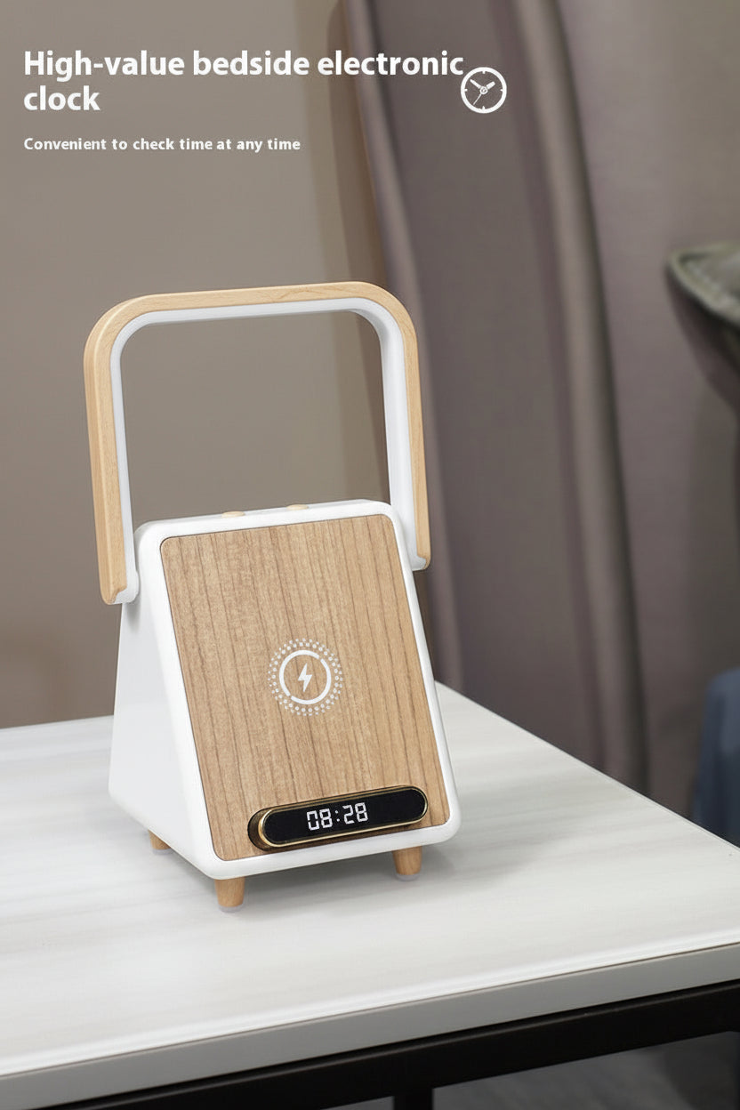 Wireless Charging Induction Bluetooth Speaker Small Night Lamp
