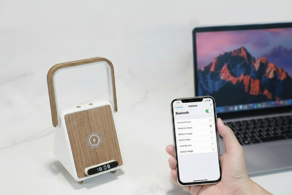 Wireless Charging Induction Bluetooth Speaker Small Night Lamp