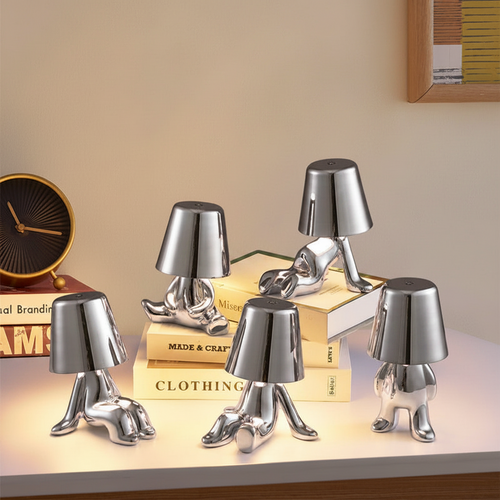 Small gold table lamp
